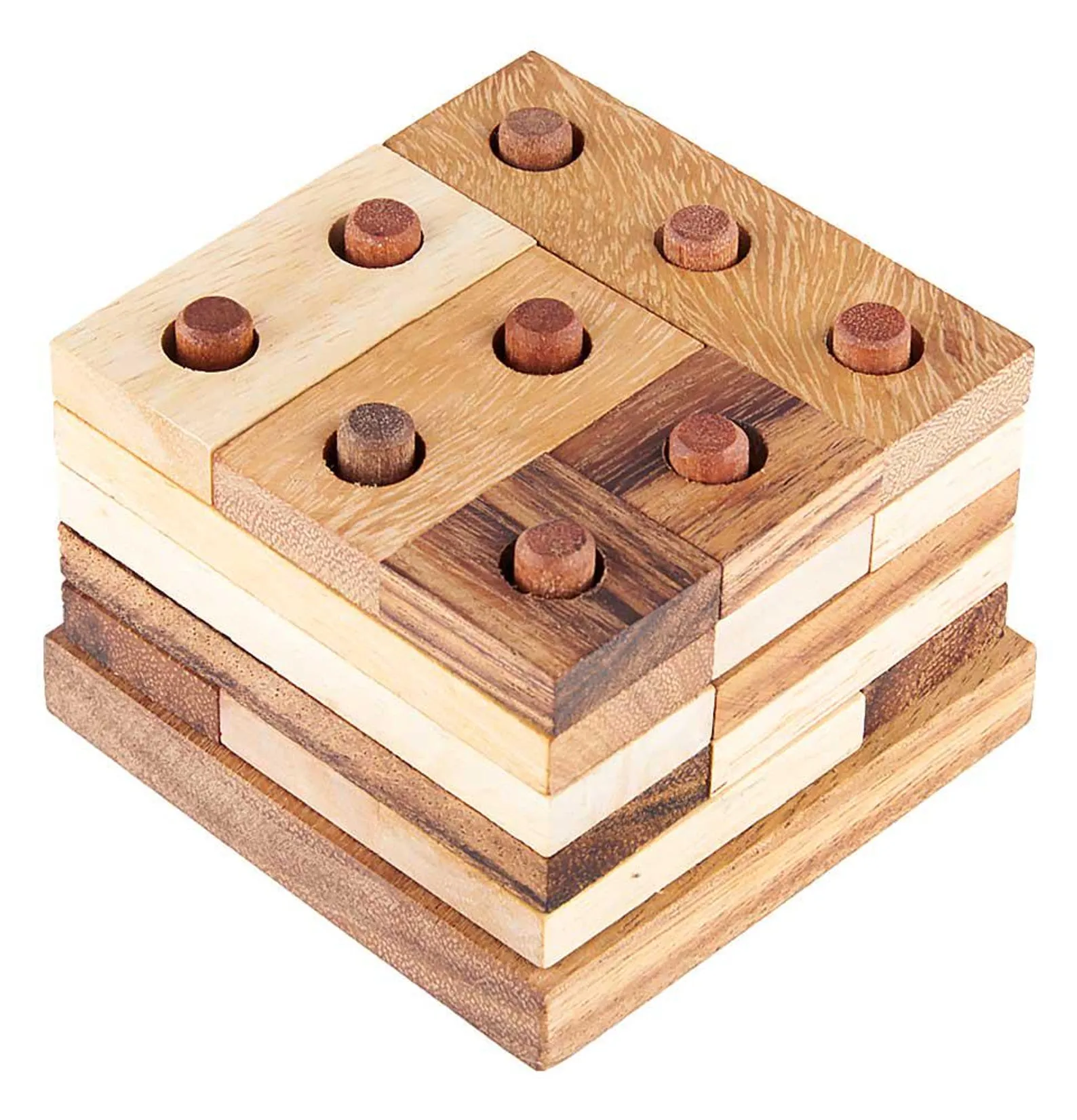 Tuscany Tower - Brain Teaser in Fine Wood - Difficulty 3/6 Hard - Leonardo da Vinci Collection